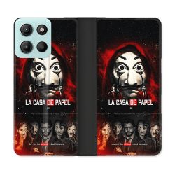 Housse cuir portefeuille Pour Motorola G15 La Casa De Papel