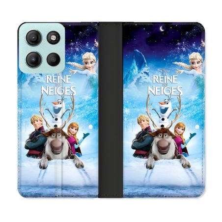 Housse cuir portefeuille Pour Motorola G15 La Reine Des Neiges
