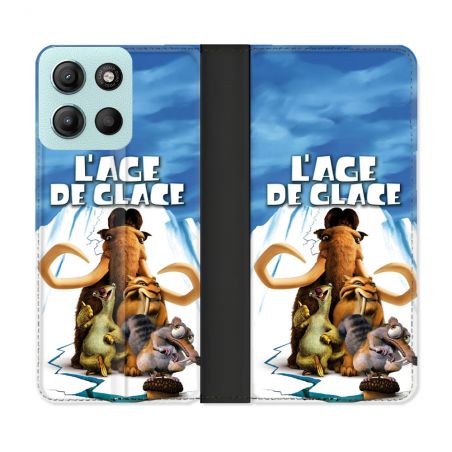 Housse cuir portefeuille Pour Motorola G15 L'âge de Glace Affiche