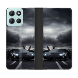 Housse cuir portefeuille Pour Motorola G15 Lamborghini Avion