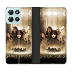 Housse cuir portefeuille Pour Motorola G15 Le seigneur Des Anneaux Affiche