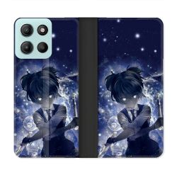 Housse cuir portefeuille Pour Motorola G15 Manga Assassination Classroom Nagisa