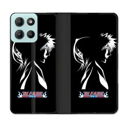 Housse cuir portefeuille Pour Motorola G15 Manga Bleach Duo