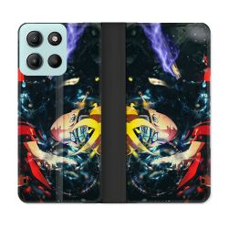 Housse cuir portefeuille Pour Motorola G15 Manga Boruto Eclair