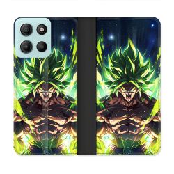 Housse cuir portefeuille Pour Motorola G15 Manga Dragon Ball Broly