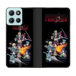 Housse cuir portefeuille Pour Motorola G15 Manga Fairy Tail Logo Team