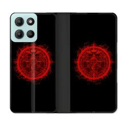 Housse cuir portefeuille Pour Motorola G15 Manga Fullmetal Alchemist Logo