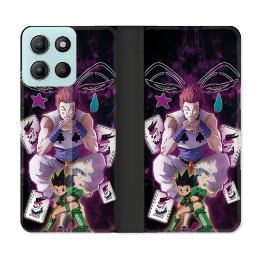 Housse cuir portefeuille Pour Motorola G15 Manga Hunter X Hunter Hisoka