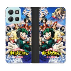 Housse cuir portefeuille Pour Motorola G15 Manga My Hero Academia Affiche