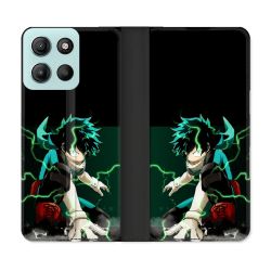 Housse cuir portefeuille Pour Motorola G15 Manga My Hero Academia Deku