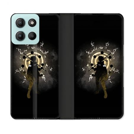 Housse cuir portefeuille Pour Motorola G15 Manga Naruto Sage