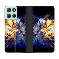 Housse cuir portefeuille Pour Motorola G15 Manga Naruto VS