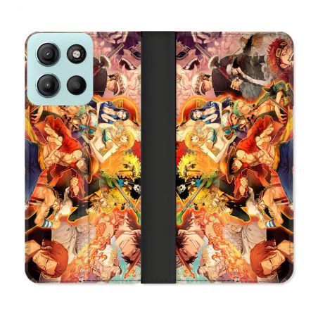 Housse cuir portefeuille Pour Motorola G15 Manga One Piece Nakama