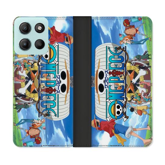 Housse cuir portefeuille Pour Motorola G15 Manga One Piece Sunny