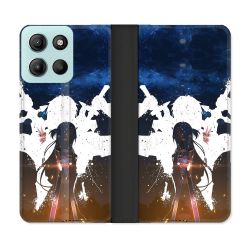 Housse cuir portefeuille Pour Motorola G15 Manga SAO sword Art Online Asuna