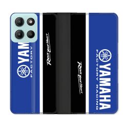 Housse cuir portefeuille Pour Motorola G15 Moto Yamaha
