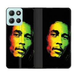 Housse cuir portefeuille Pour Motorola G15 Musique Bob Marley 2