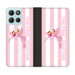 Housse cuir portefeuille Pour Motorola G15 Panthere Rose