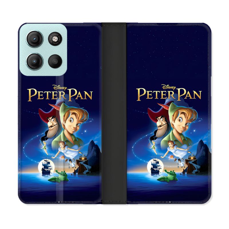 Housse cuir portefeuille Pour Motorola G15 Peter Pan Affiche