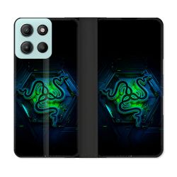 Housse cuir portefeuille Pour Motorola G15 Razer