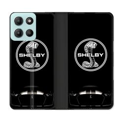 Housse cuir portefeuille Pour Motorola G15 Shelby