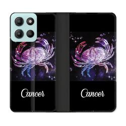 Housse cuir portefeuille Pour Motorola G15 Signe Zodiaque 2 Cancer