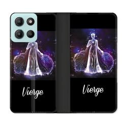 Housse cuir portefeuille Pour Motorola G15 Signe Zodiaque 2 Vierge