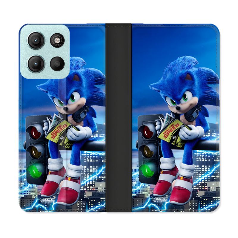 Housse cuir portefeuille Pour Motorola G15 Sonic