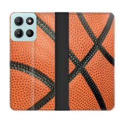 Housse cuir portefeuille Pour Motorola G15 Sport Ballon Basket