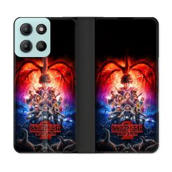 Housse cuir portefeuille Pour Motorola G15 Stranger Things Affiche 2