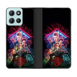 Housse cuir portefeuille Pour Motorola G15 Stranger Things Affiche 3
