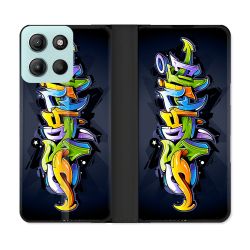 Housse cuir portefeuille Pour Motorola G15 Street Art Graffiti