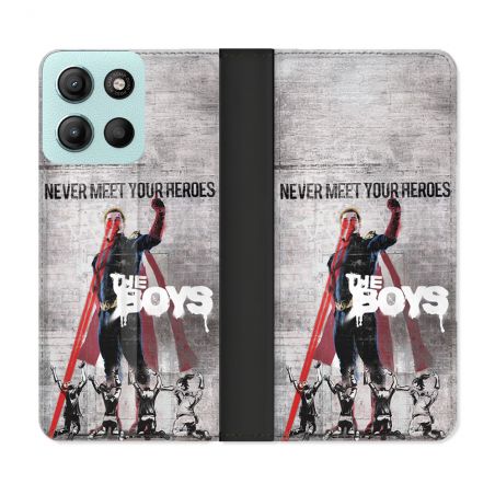 Housse cuir portefeuille Pour Motorola G15 The Boys Affiche