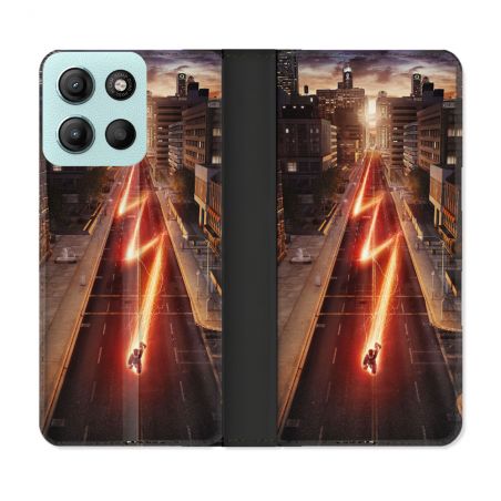Housse cuir portefeuille Pour Motorola G15 The Flash City
