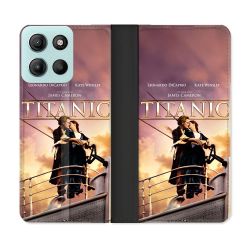 Housse cuir portefeuille Pour Motorola G15 Titanic