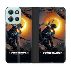 Housse cuir portefeuille Pour Motorola G15 Tomb Raider