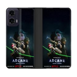 Housse cuir portefeuille Pour Motorola G35 5G Arcane Affiche