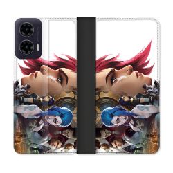 Housse cuir portefeuille Pour Motorola G35 5G Arcane Jinx Sœur