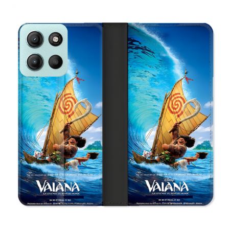 Housse cuir portefeuille Pour Motorola G15 Vaiana
