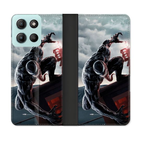 Housse cuir portefeuille Pour Motorola G15 Venom