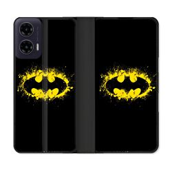 Housse cuir portefeuille Pour Motorola G35 5G Batman Logo