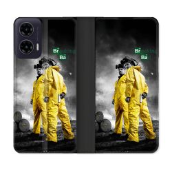 Housse cuir portefeuille Pour Motorola G35 5G Breaking Bad Affiche