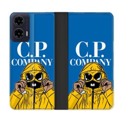 Housse cuir portefeuille Pour Motorola G35 5G CP Company