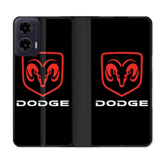 Housse cuir portefeuille Pour Motorola G35 5G Dodge