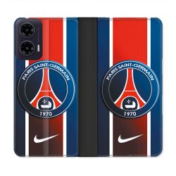 Housse cuir portefeuille Pour Motorola G35 5G Foot PSG 1970
