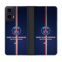 Housse cuir portefeuille Pour Motorola G35 5G Foot PSG Fier