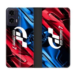 Housse cuir portefeuille Pour Motorola G35 5G Gran Turismo