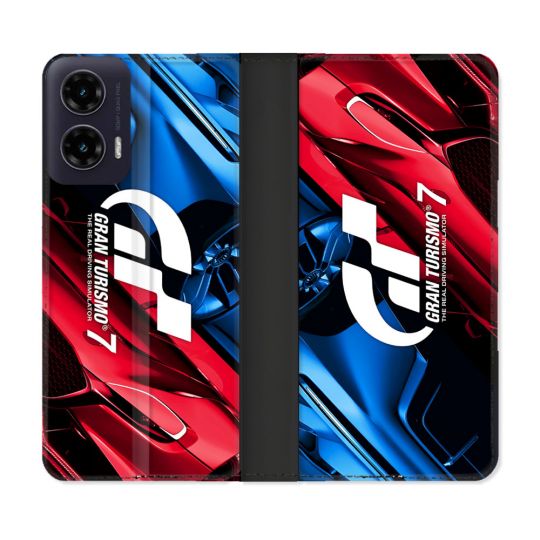 Housse cuir portefeuille Pour Motorola G35 5G Gran Turismo