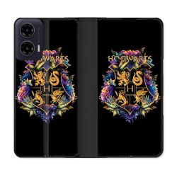 Housse cuir portefeuille Pour Motorola G35 5G Harry Potter Hogwarts
