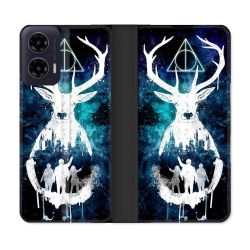Housse cuir portefeuille Pour Motorola G35 5G Harry Potter Patronome